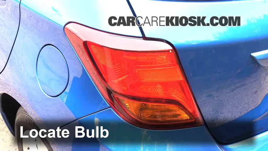 2015 Toyota Yaris LE 1.5L 4 Cyl. Hatchback (4 Door) Lights Turn Signal - Rear (replace bulb)